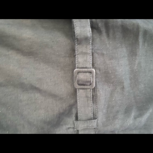 Linen A-Line Mini Dress Navy - Picture 3 of 4